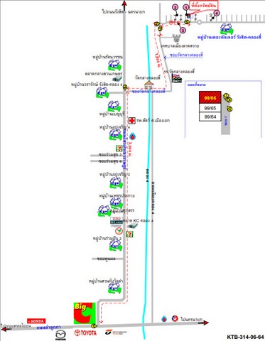 ขายทาวน์เฮ้าส์   หมู่บ้านเดอะคัลเลอร์ พรีเมียม รังสิต-คลอง 4 ปทุมธานี (PKT162745)