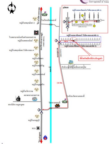 ขายทาวน์เฮ้าส์    หมู่บ้านเดอะคัลเลอร์ส รังสิต คลอง 4  ปทุมธานี (PKT163013)