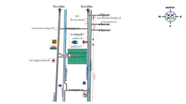 ขายอาคารพาณิชย์      หมู่บ้านราชพฤกษ์ 7  ปทุมธานี  (PKT140701)