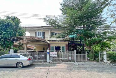 บ้านเดี่ยว 2 ชั้น หมู่บ้านศุภาลัยวิลล์(ปทุมธานีสายใน)หลังมุมติดสวนสาธารณะ