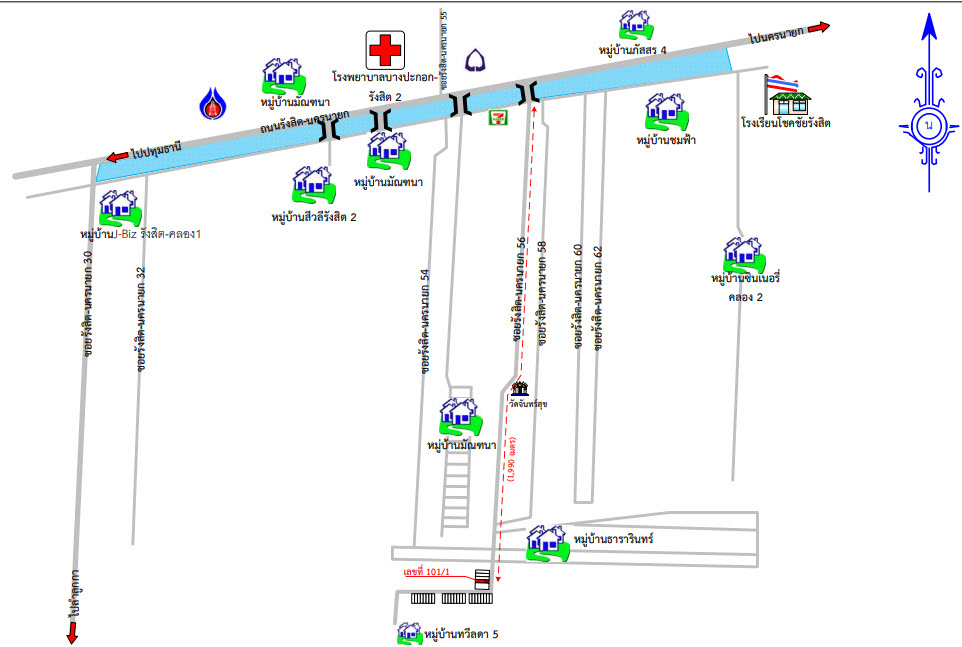 ขายอาคารพาณิชย์       ลำลูกกา  ปทุมธานี (PKT159224)
