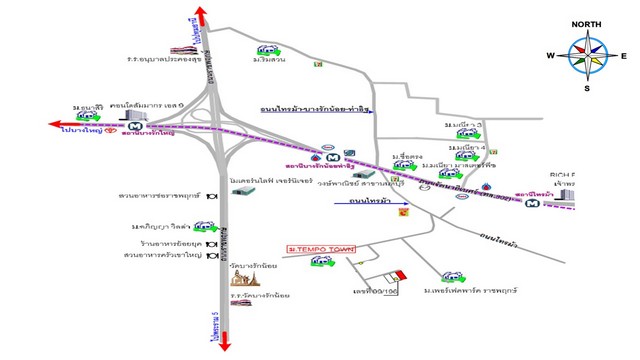 ขายทาวน์เฮ้าส์  โครงการเทมโป ทาวน์ รัตนาธิเบศร์-ไทรม้า นนทบุรี (PKT242120)