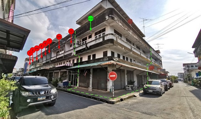 ขายอาคารพาณิชย์ 2 คูหา หลังมุม ทำเลดี อ.พานทอง จ.ชลบุรี PKK04-05406