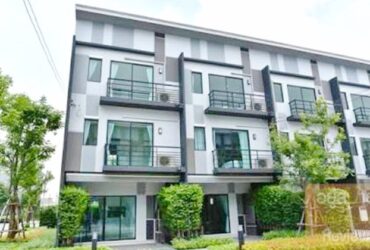 ให้เช่าทาวน์โฮม บ้านกลางเมือง 3ชั้น 3นอน สุขสวัสดิ์ 31-39 ย่างเนย พระประแดง  3น้ำ 3แอร์ 1ครัว 18ตรว. 220ตรม.