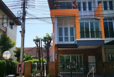 RH032023 ขาย/ให้เช่า ทาวน์โฮม 3 ชั้น  หลังมุม Vista park แจ้งวัฒนะ