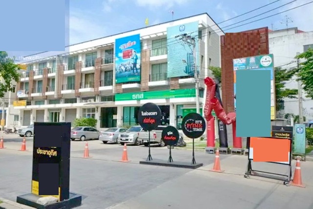 ตลาดยิ่งรวย76 1.8 กม. ใหม่ตรงปก! ให้เช่าทาวน์โอม บ้านกว้าง 5ม. Big ประชาอุทิศ90 140 ม. 2ชั้น 3นอน 2แอร์  20ตรว. 160ตรม. พระจอมเกล้าธนบุรี
