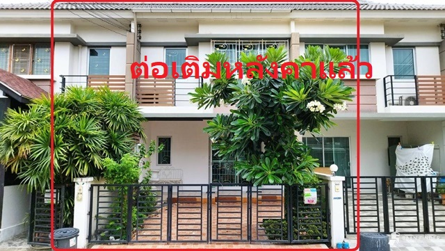 Big C ประชาอุทิศ90 140 ม.ตลาดยิ่งรวย76 1.8 กม. ใหม่ตรงปก! ให้เช่าทาวน์โอม บ้านกว้าง 5ม.  2ชั้น 3นอน 2แอร์  20ตรว. 160ตรม. พระจอมเกล้าธนบุรี